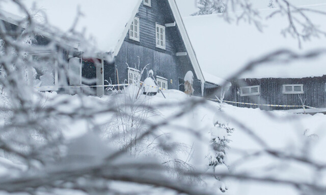 Veldre 20180119.
Huset til Janne Jemtland og siktet ektemann i Ellevsætervegen i Veldre.
Foto: Fredrik Hagen / NTB scanpix